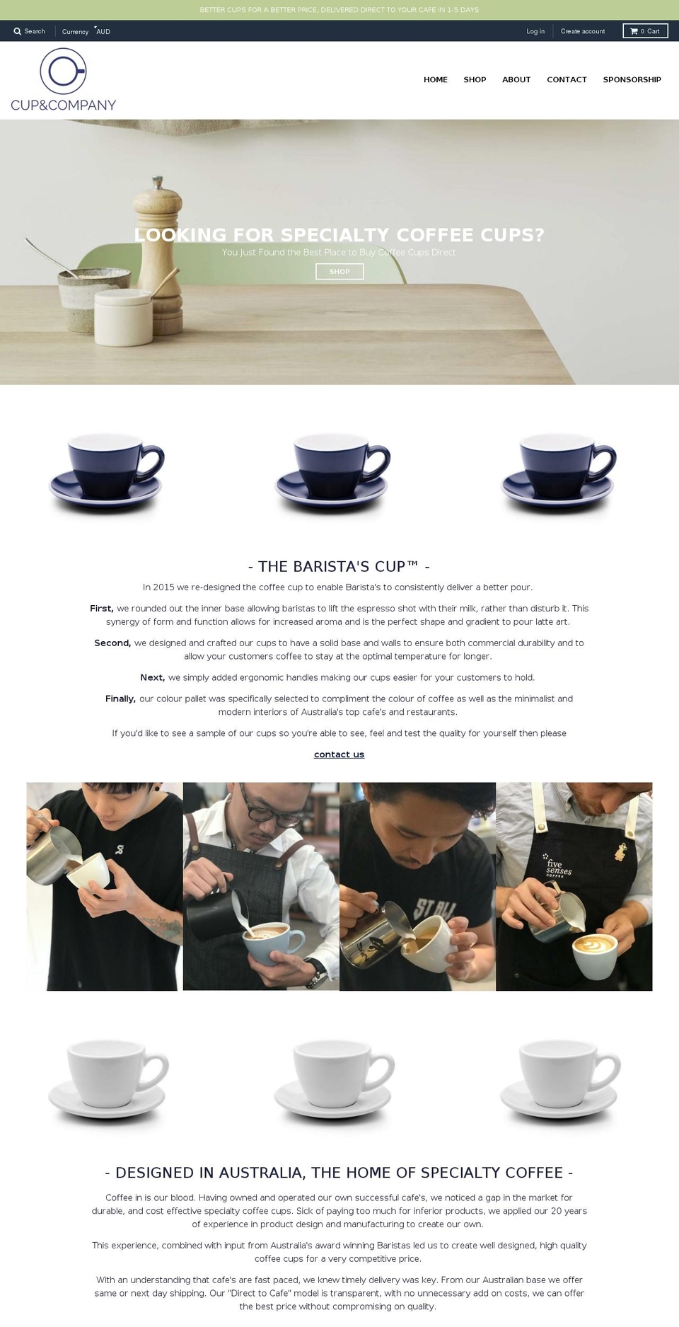 acfcups.com.au shopify website screenshot