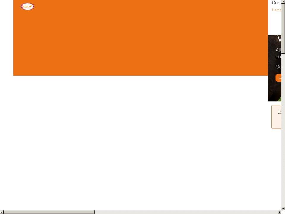 acgswebshop.com — Shopify storefront screenshot