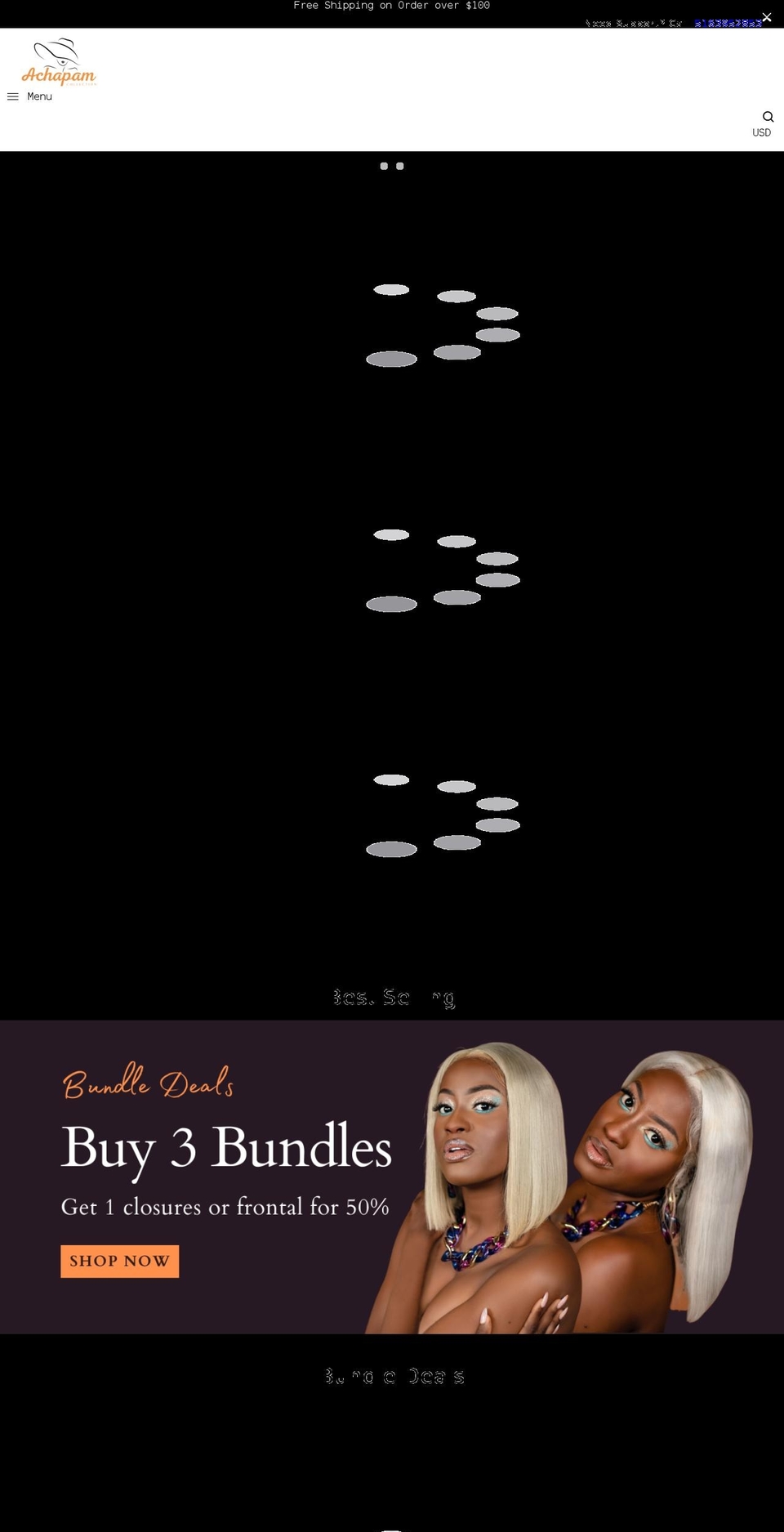 achapamcollection.com shopify website screenshot