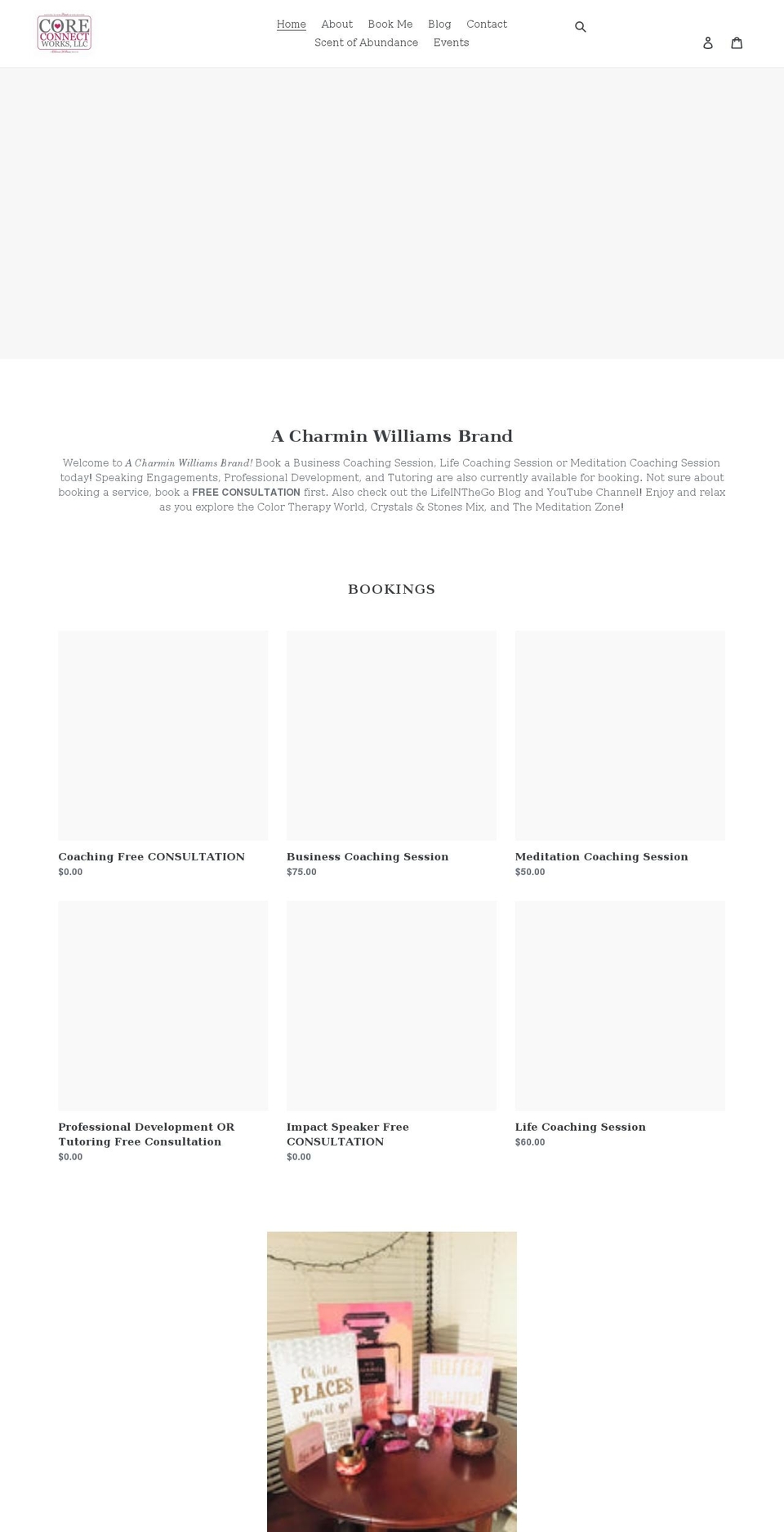 acharminwilliamsbrand.com shopify website screenshot