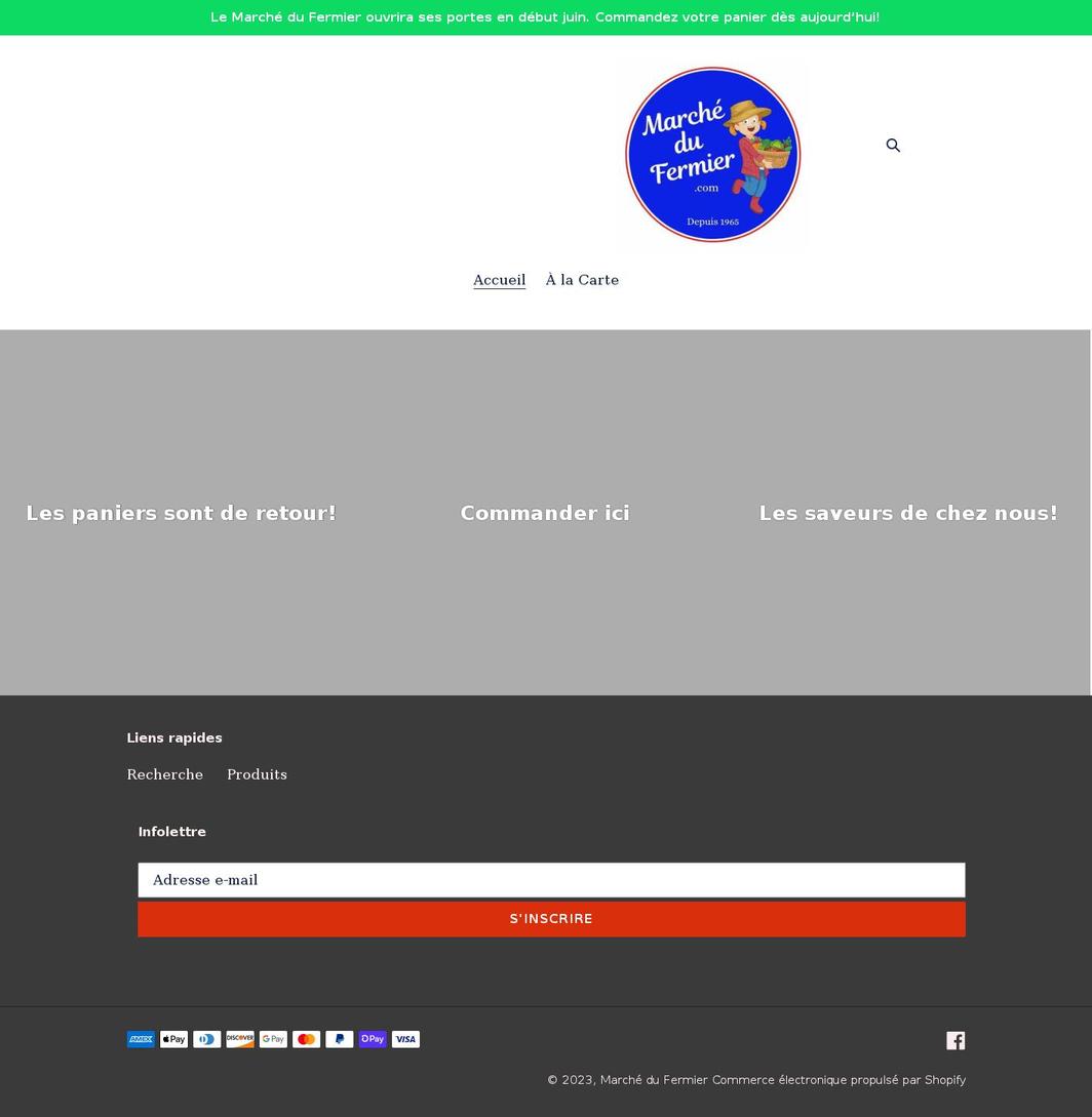 achatenligne.marchedufermier.com shopify website screenshot