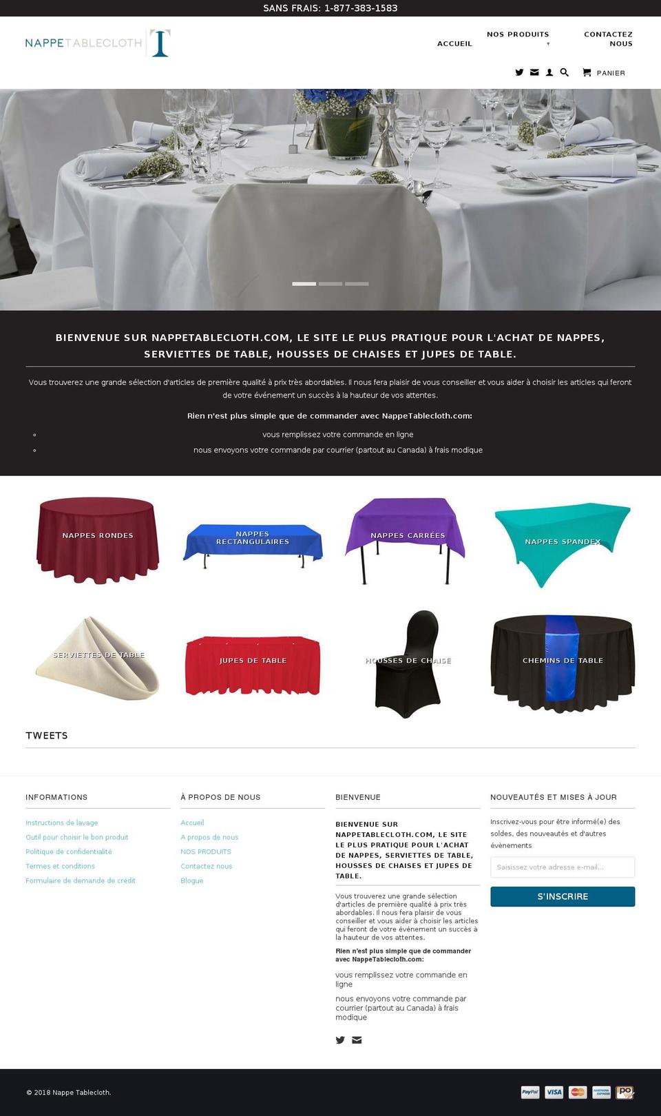 nappetablecloth Shopify theme site example achatnappes.com