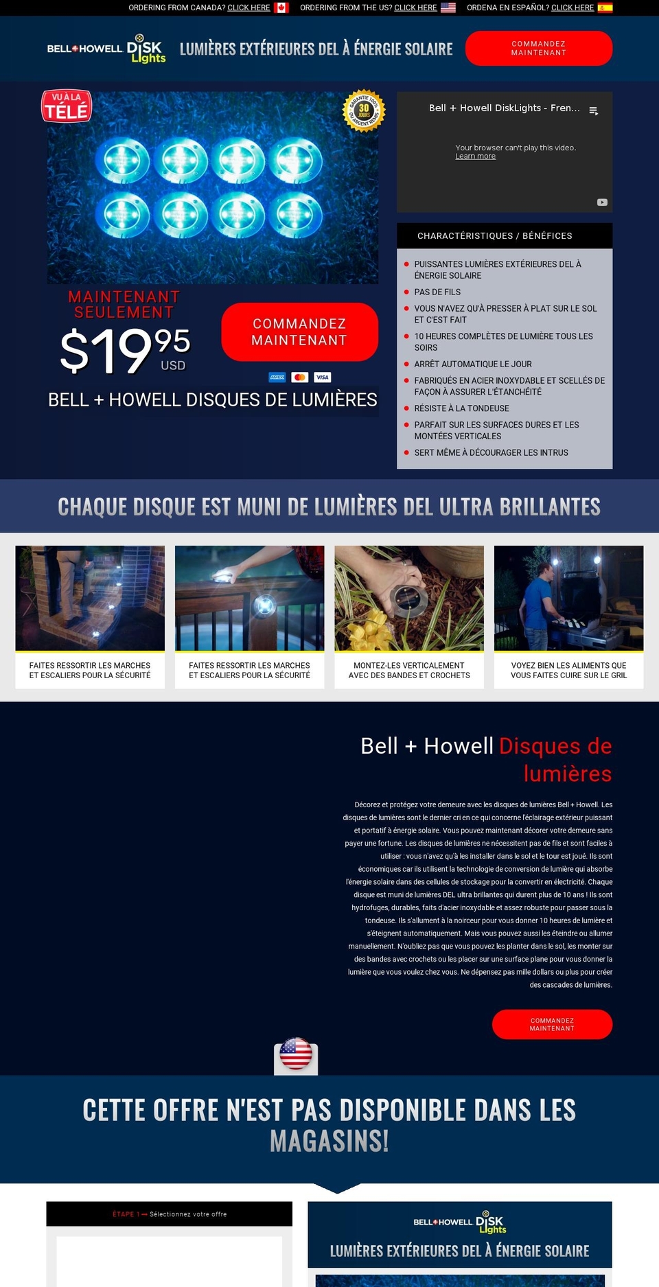 acheterdisklights.ca shopify website screenshot