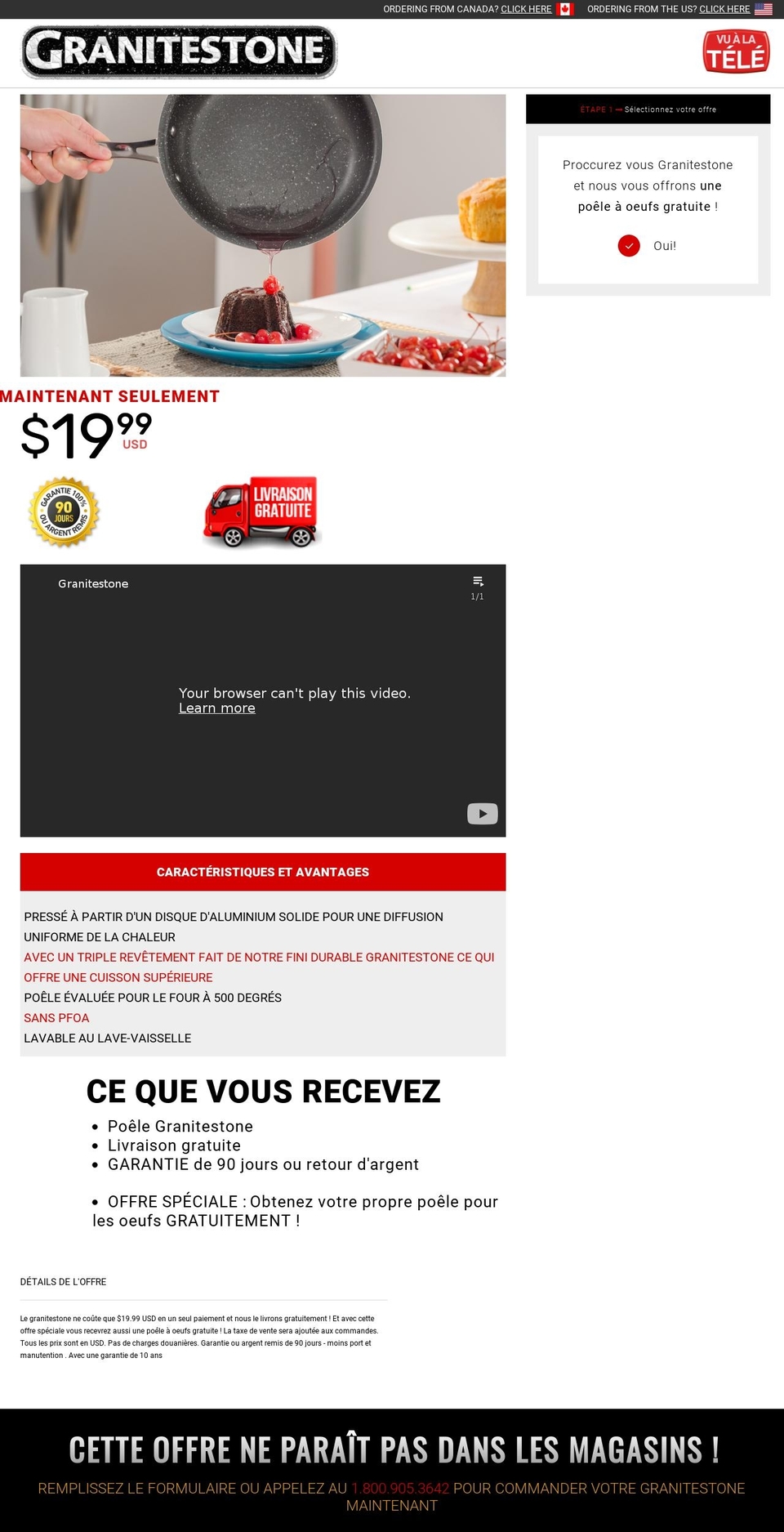 achetergranitestone.ca shopify website screenshot