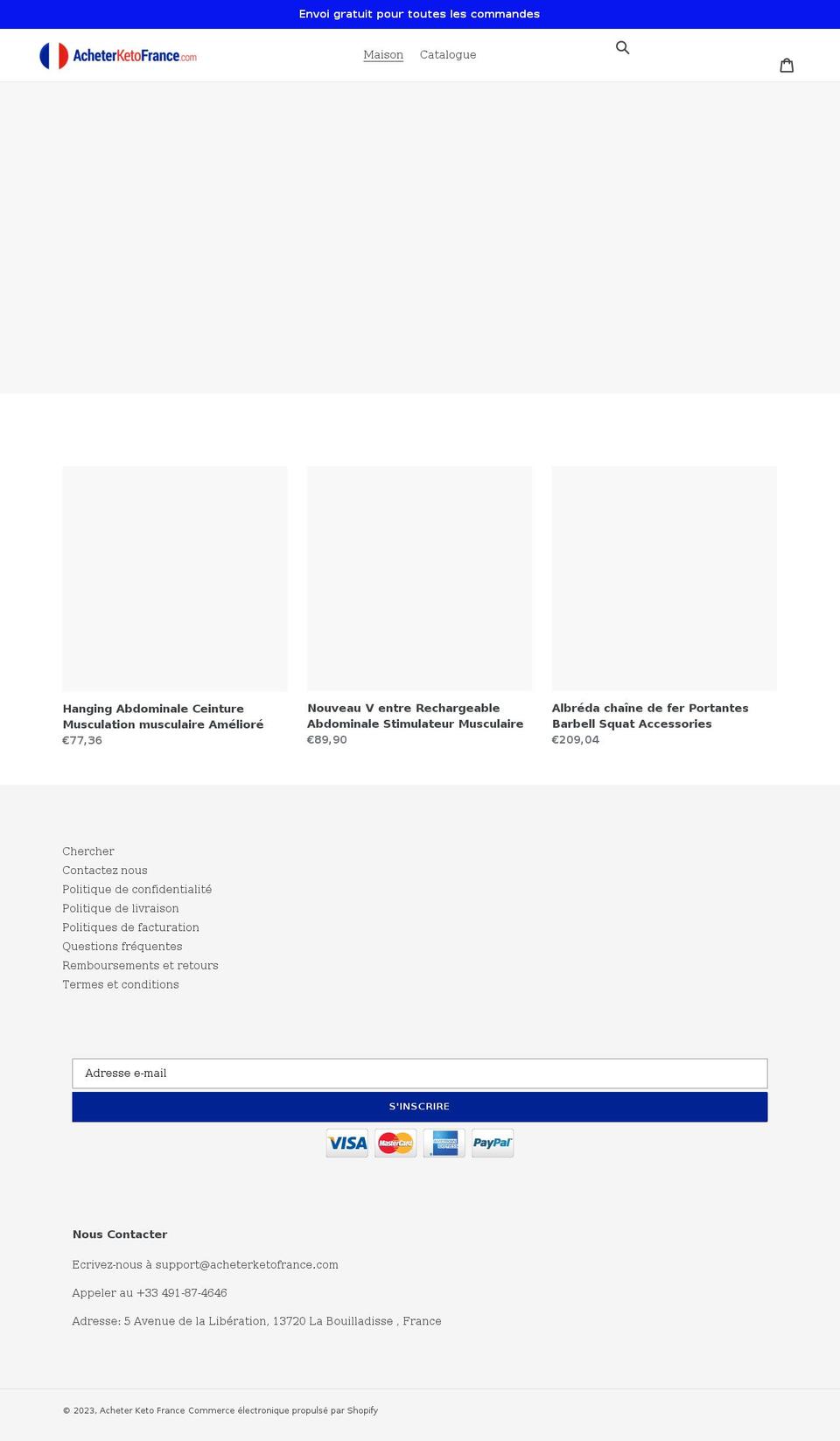 acheterketofrance.com shopify website screenshot