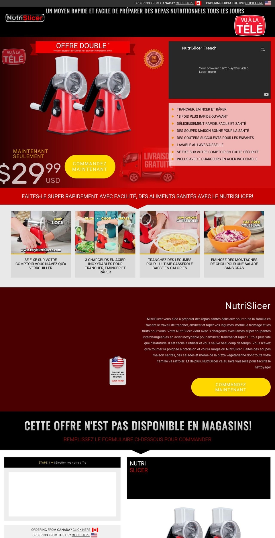 acheternutrislicer.ca shopify website screenshot