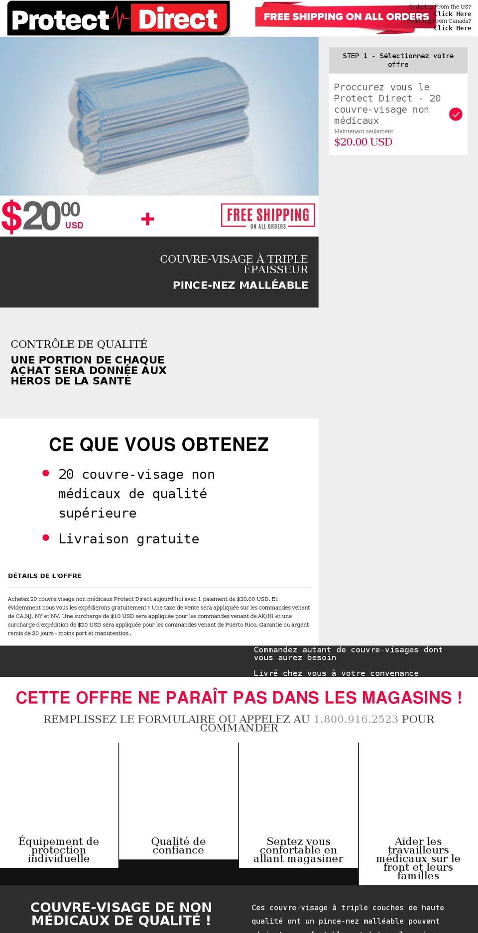 acheterprotectdirect.ca shopify website screenshot