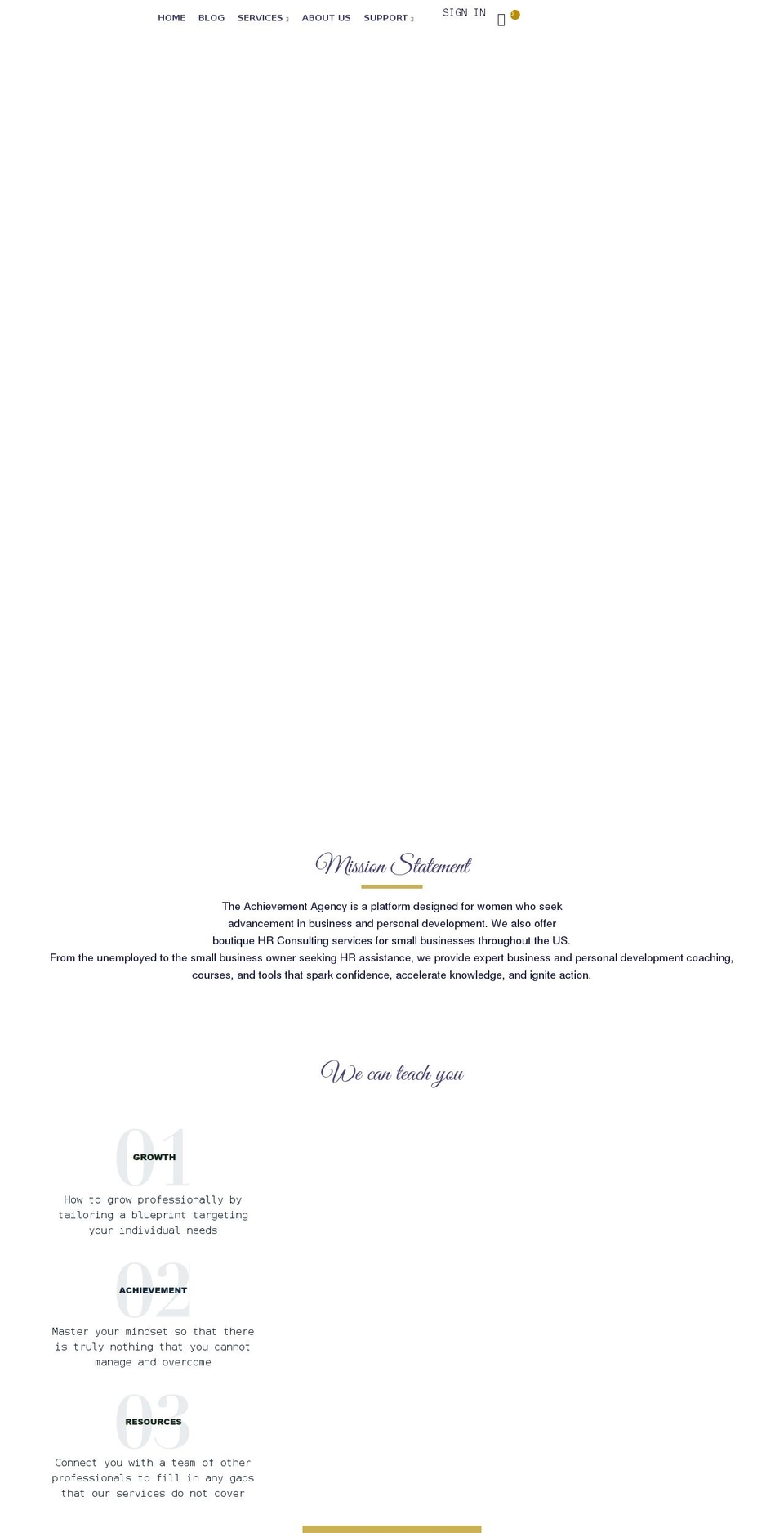 achievement-agency.myshopify.com shopify website screenshot