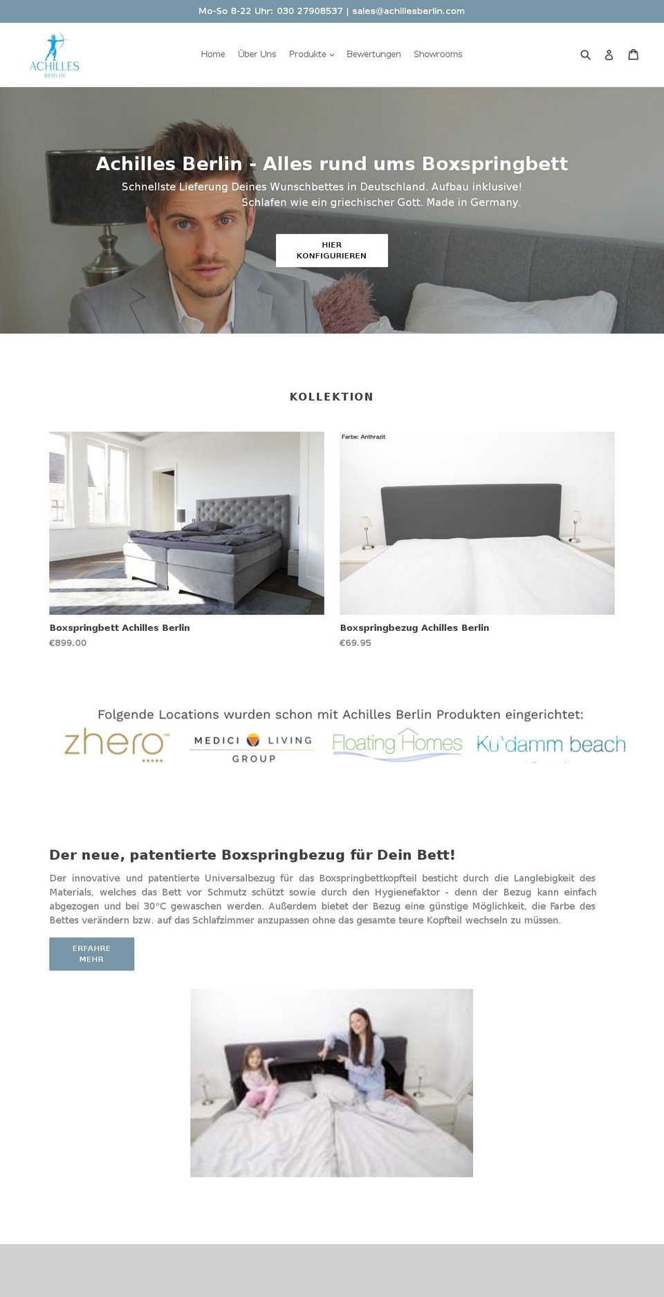 achillesberlin.com shopify website screenshot