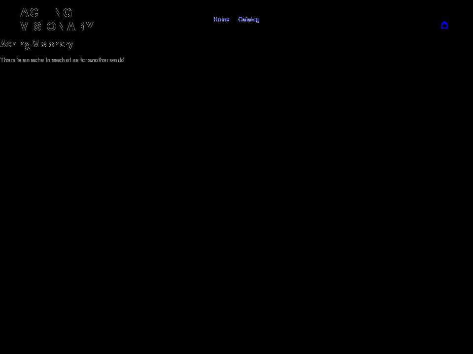 achingvisionary.com shopify website screenshot