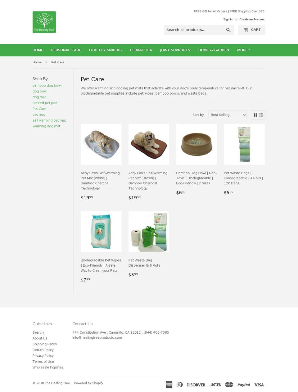 achypaws.com — Shopify storefront screenshot