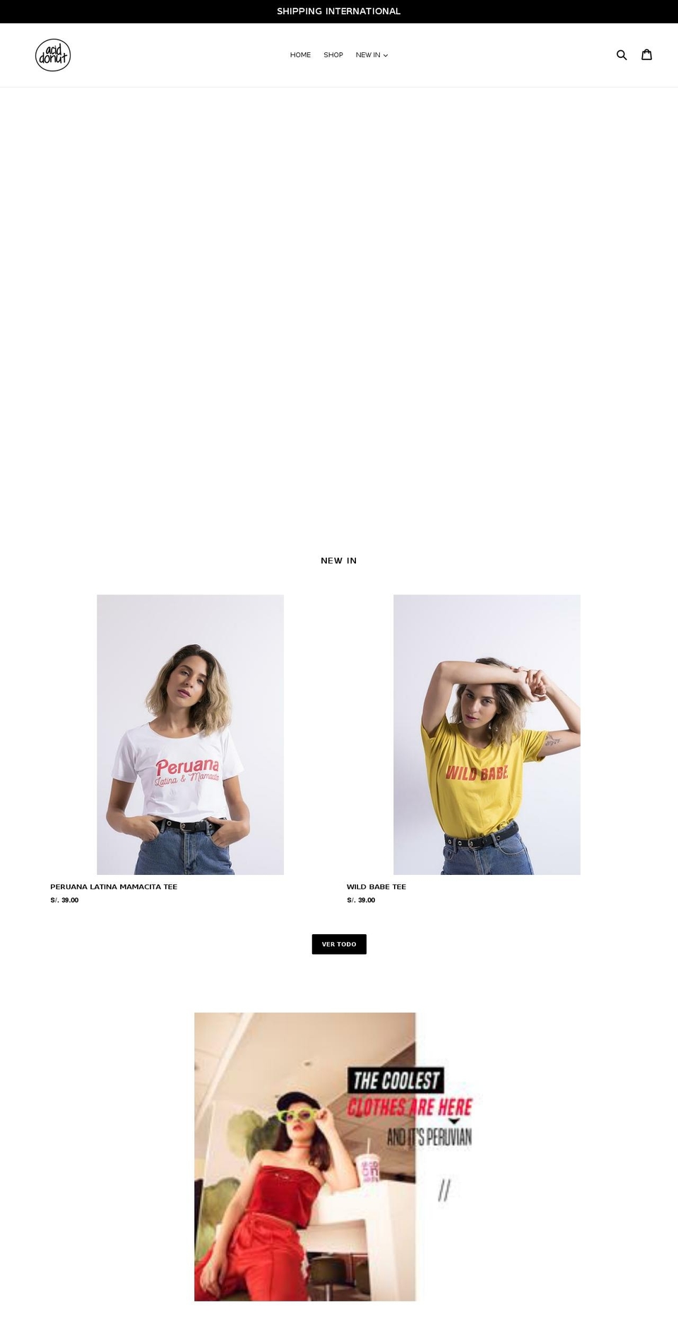 aciddonut.com — Shopify storefront screenshot