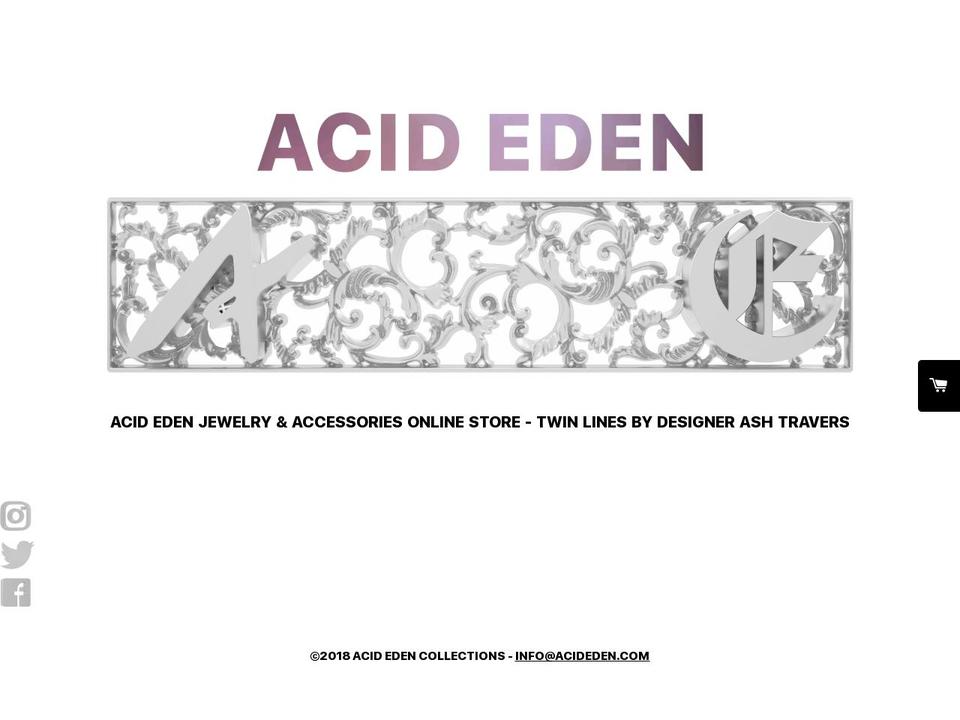 acideden.com shopify website screenshot
