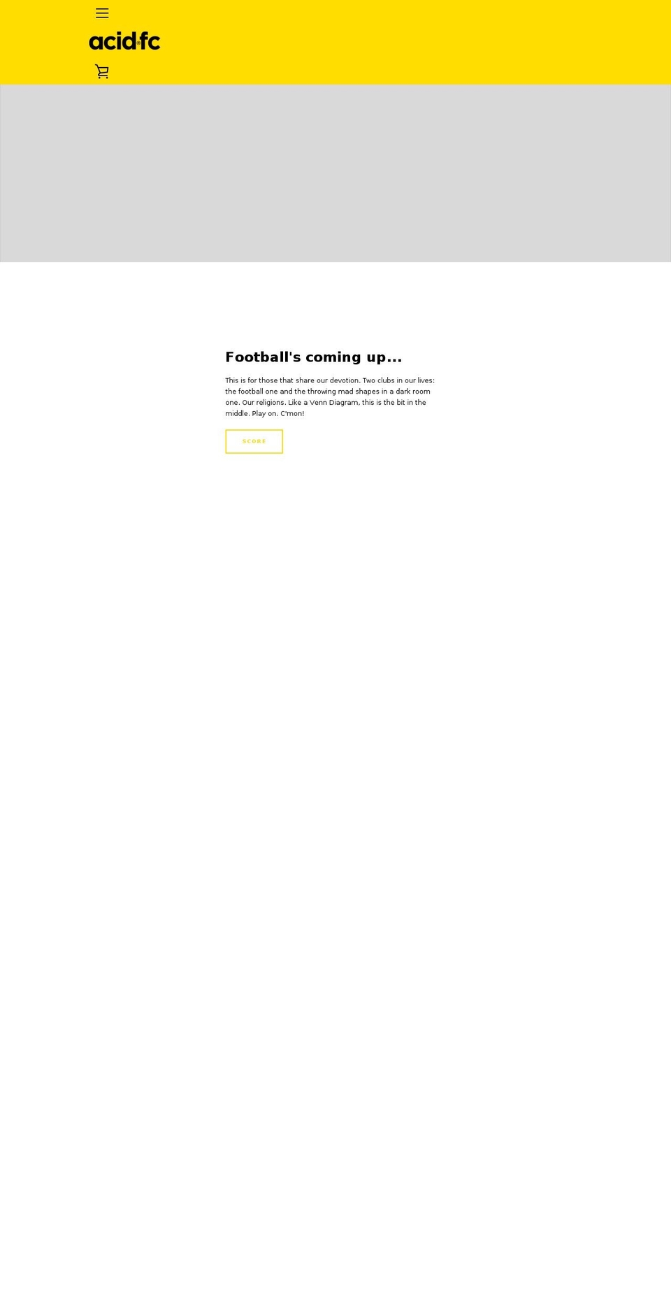 acidfc.com — Shopify storefront screenshot