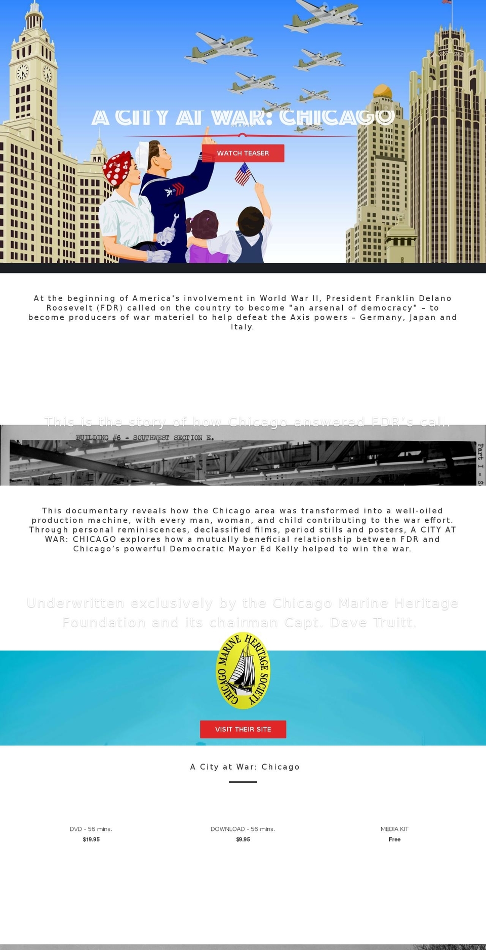 acityatwarchicago.com — Shopify storefront screenshot