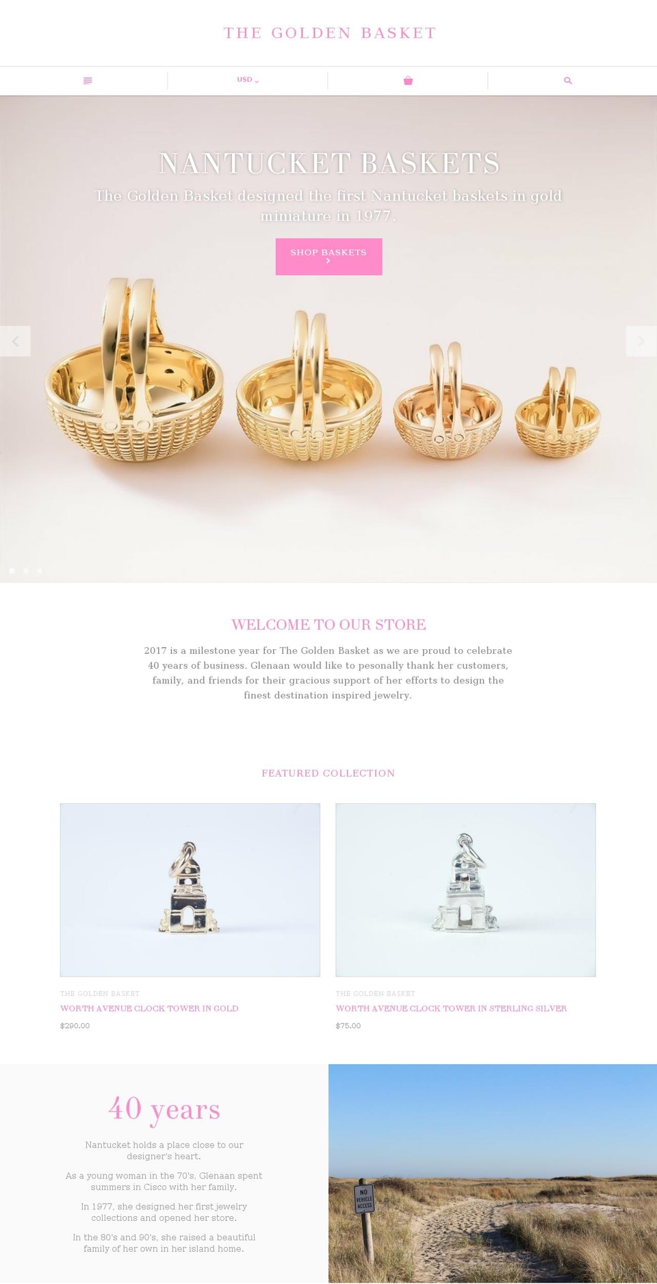 ackgoldenbasket.com shopify website screenshot