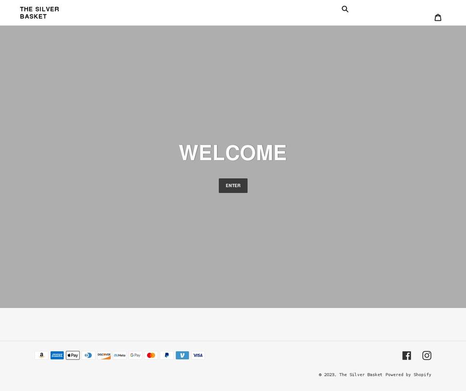 acksilverbasket.com shopify website screenshot