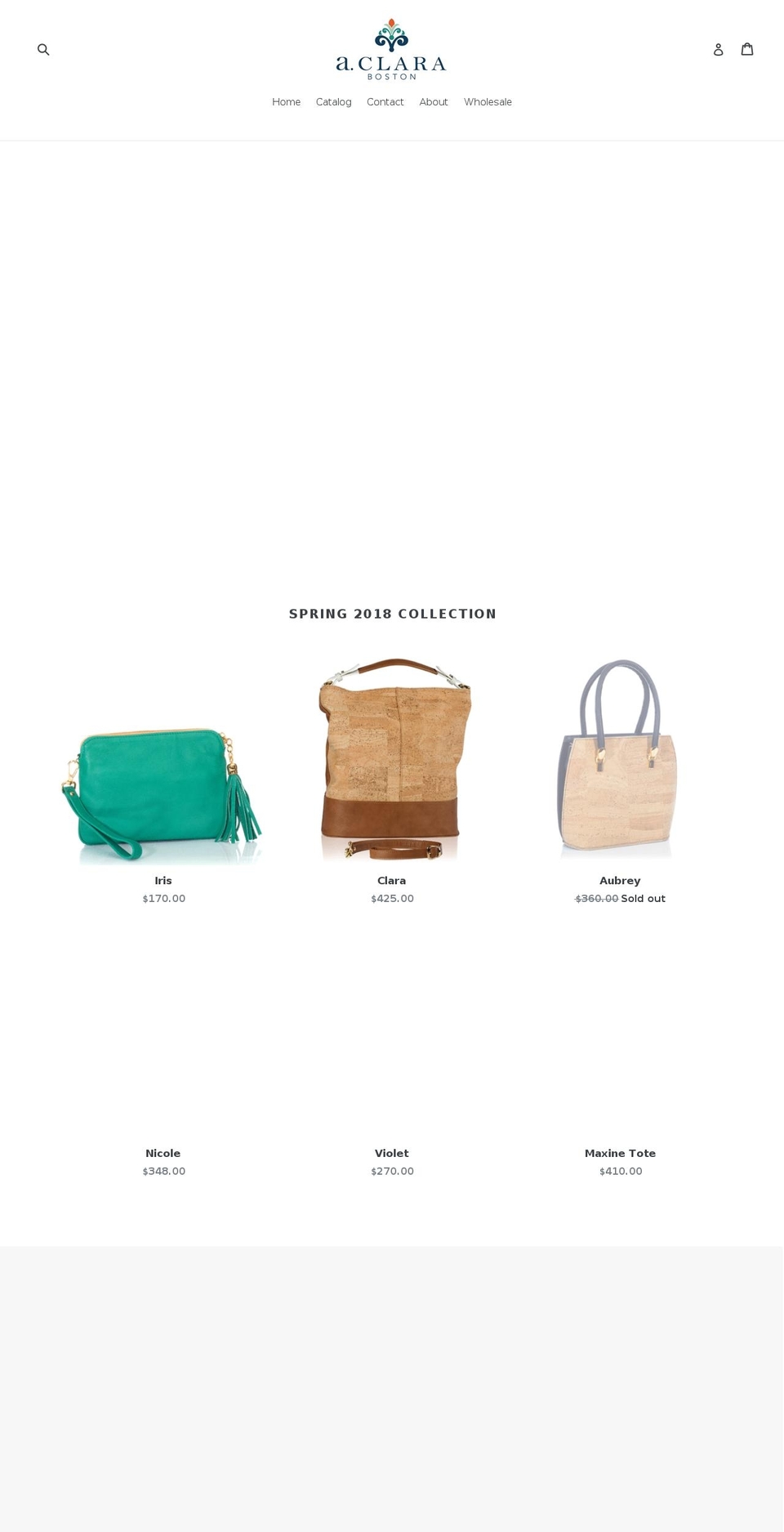 aclaraboston.com shopify website screenshot