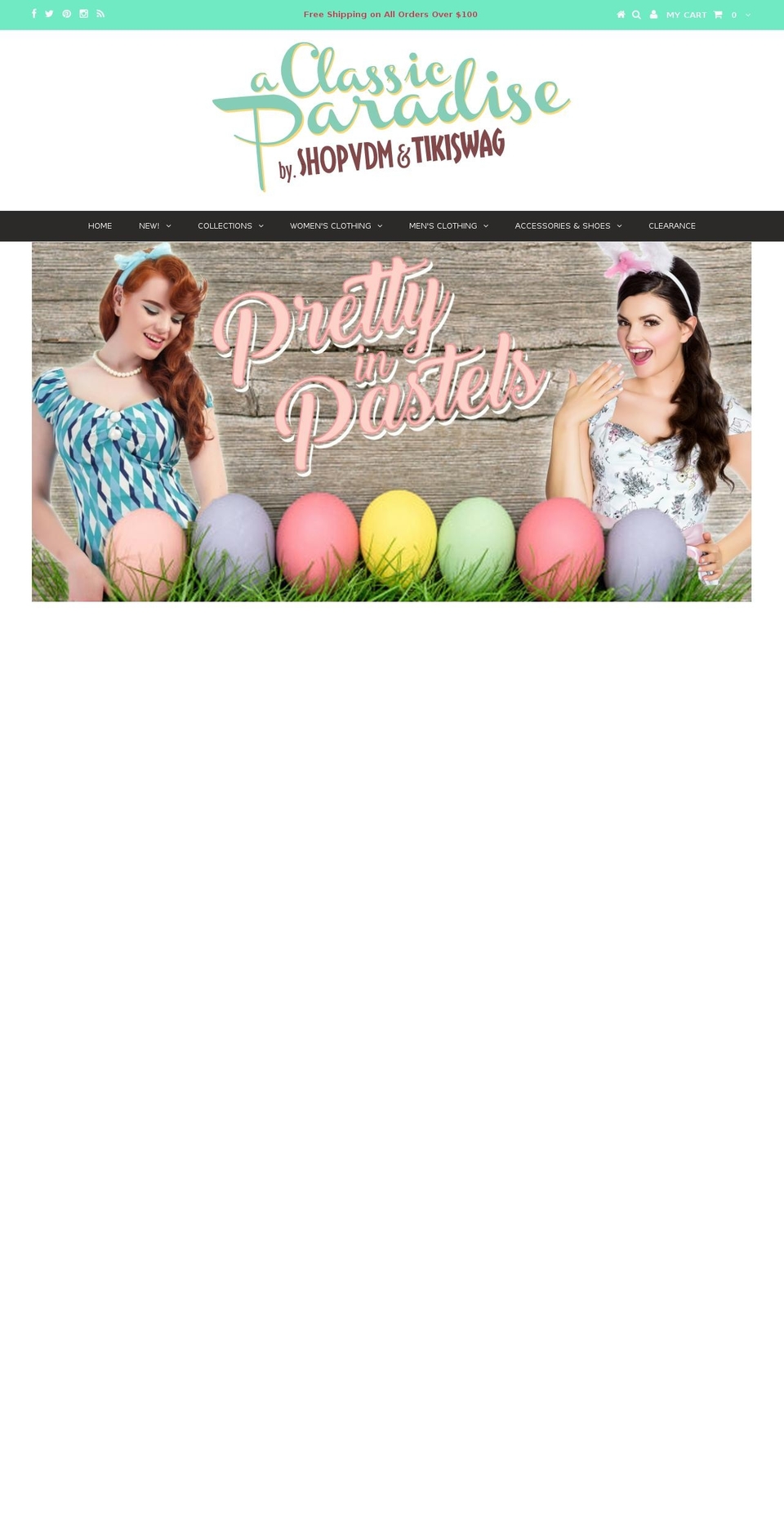 aclassicparadise.com shopify website screenshot