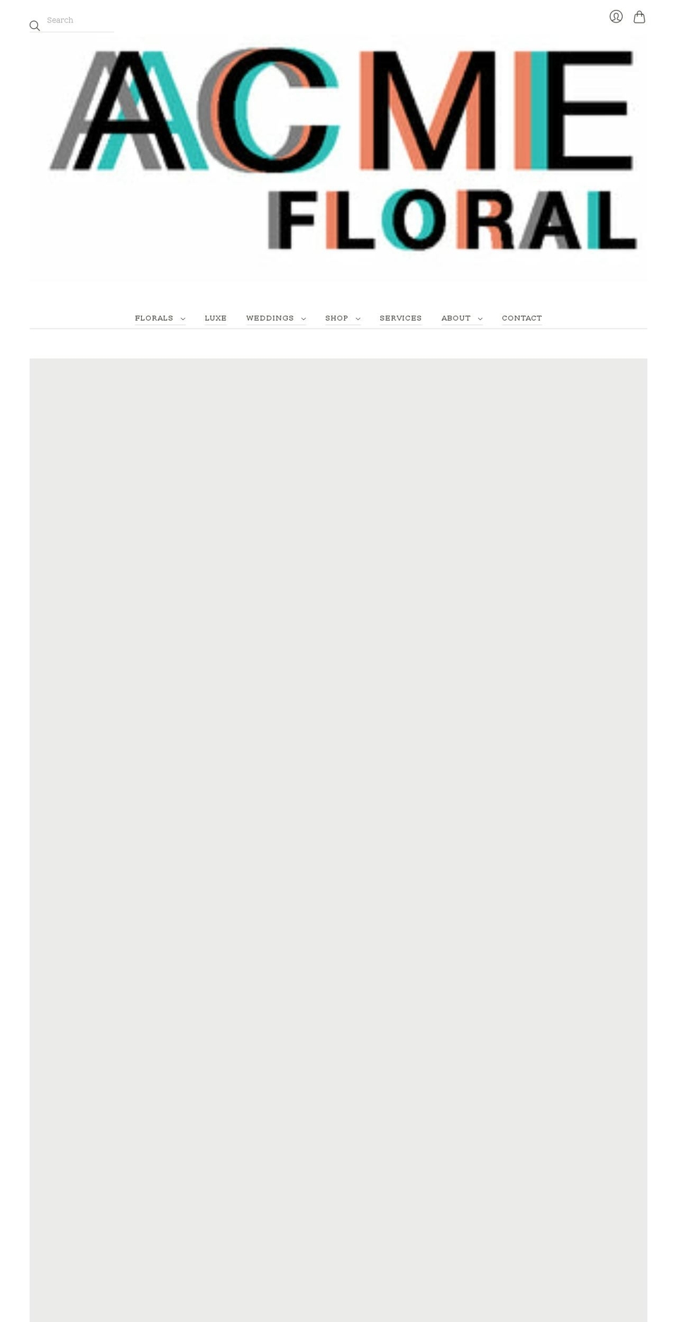 acmefloralco.myshopify.com shopify website screenshot