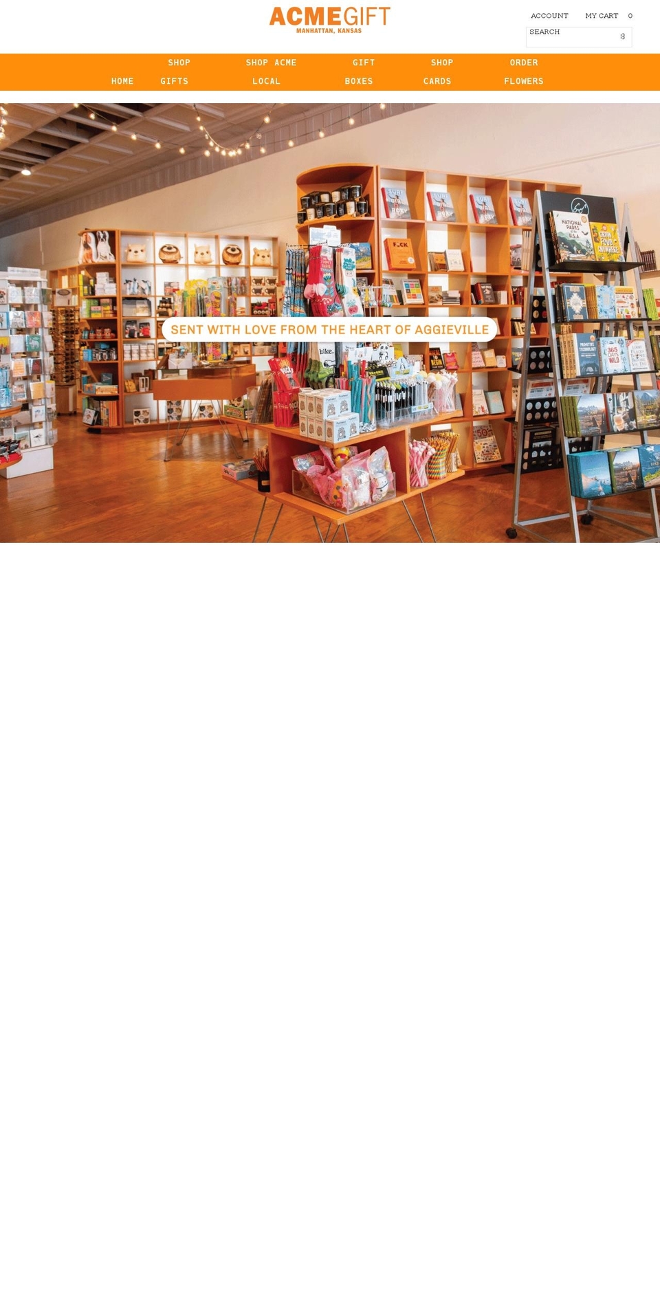 acmegift.com shopify website screenshot