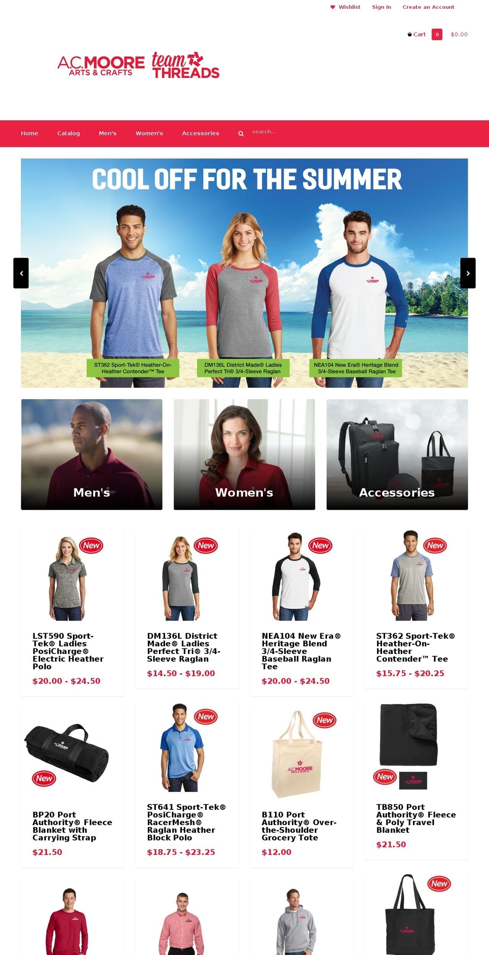 acmteamthreads.com — Shopify storefront screenshot