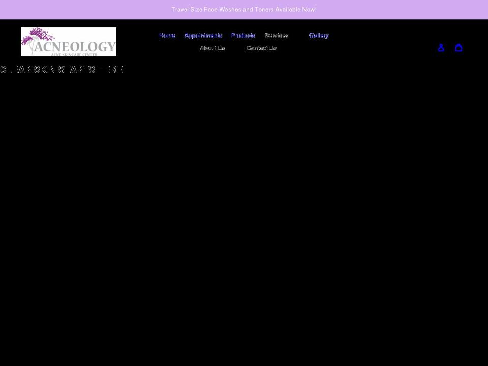 acneologyskincare.com shopify website screenshot
