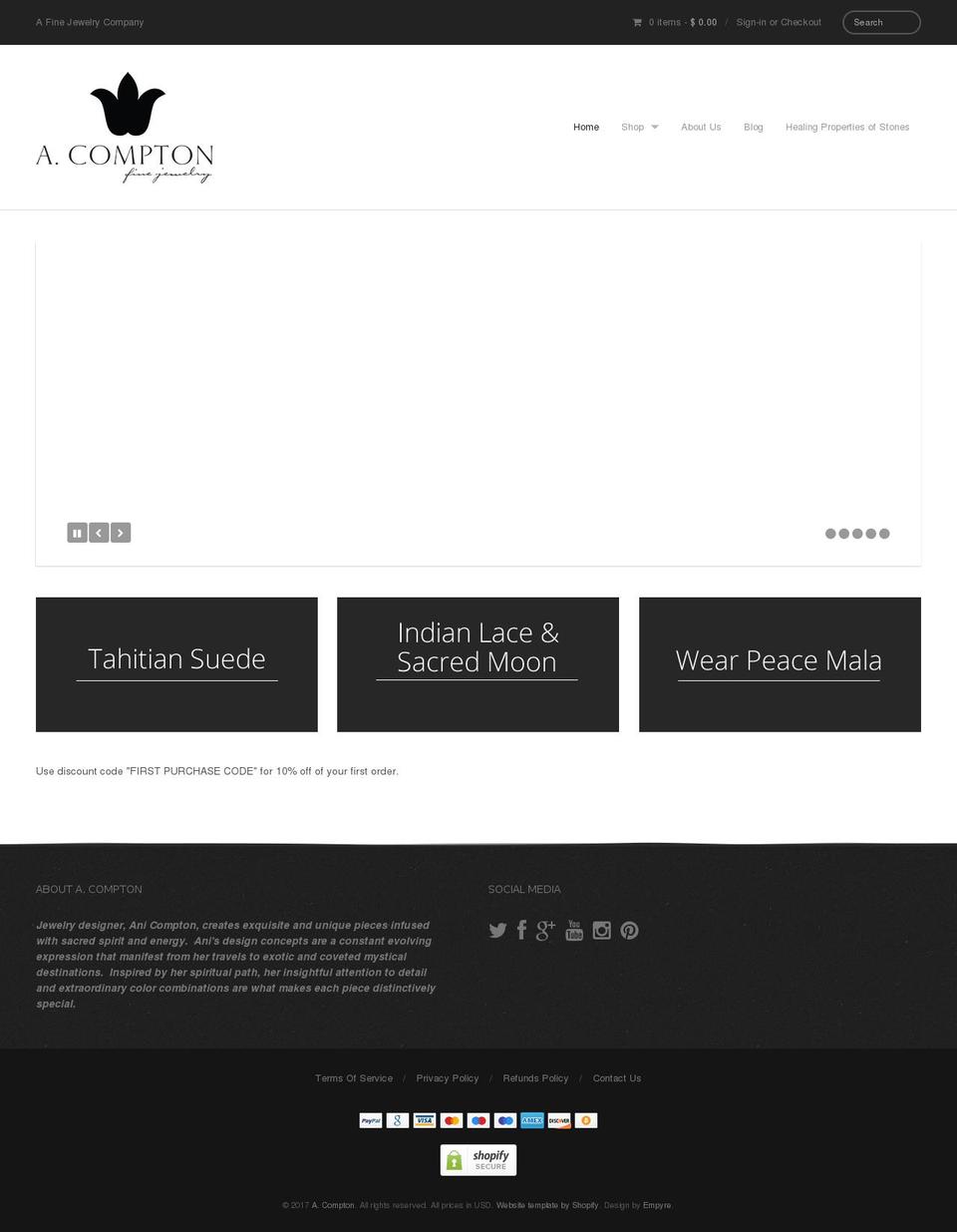 acompton.com shopify website screenshot