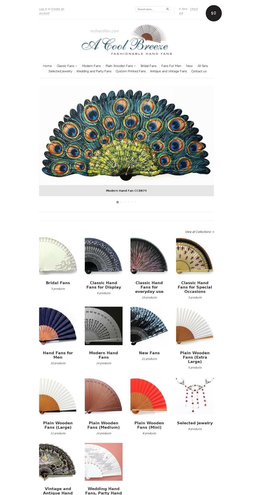 acoolbreeze.com — Shopify storefront screenshot