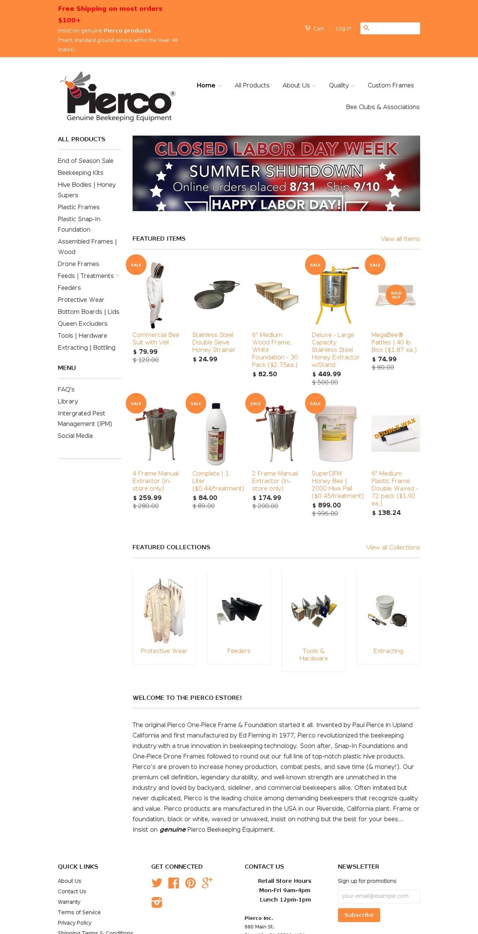 acornbee.org shopify website screenshot