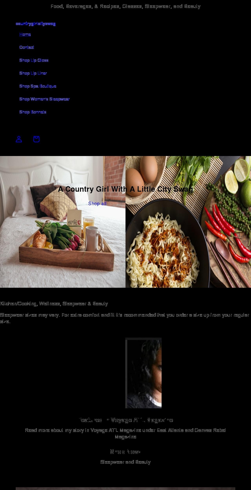 acountrygirlwithalittlecityswag.com shopify website screenshot
