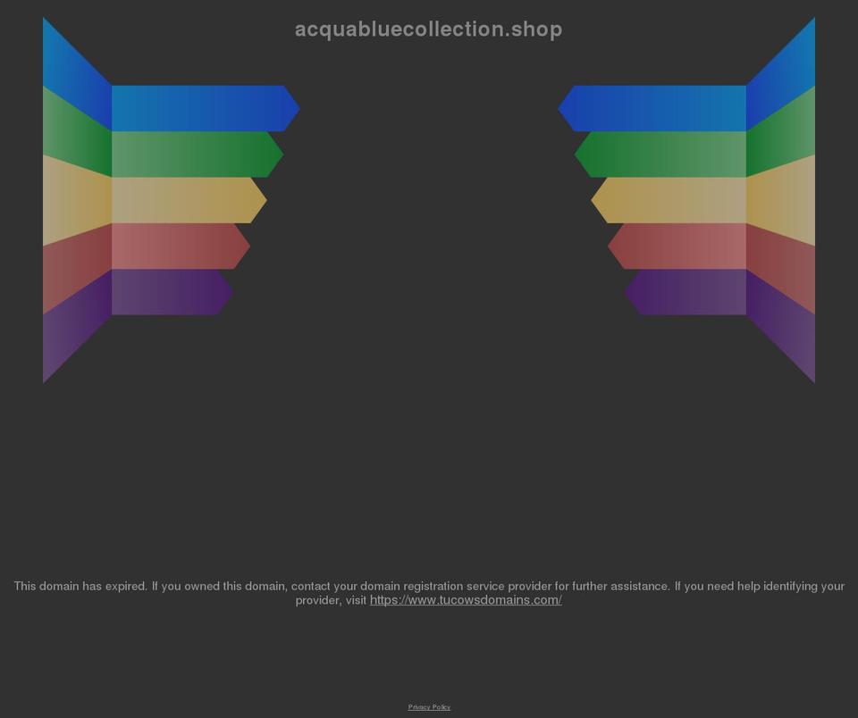 acquabluecollection.shop shopify website screenshot