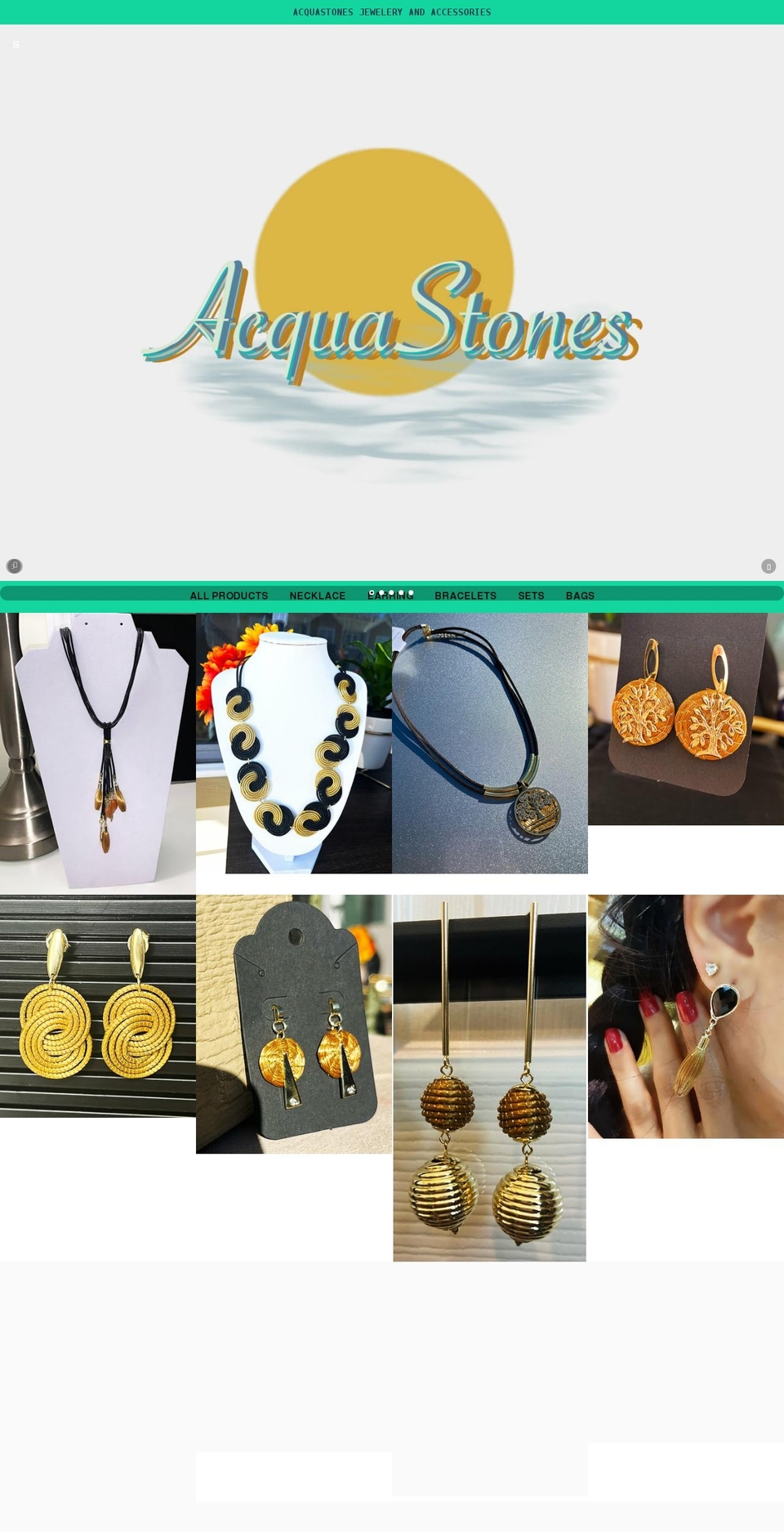 acquastones.com shopify website screenshot
