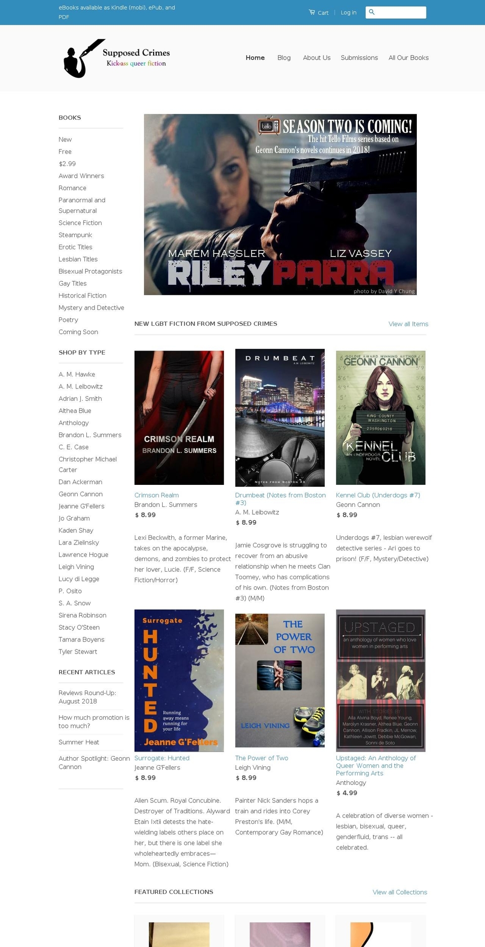 acquittedbooks.com — Shopify storefront screenshot