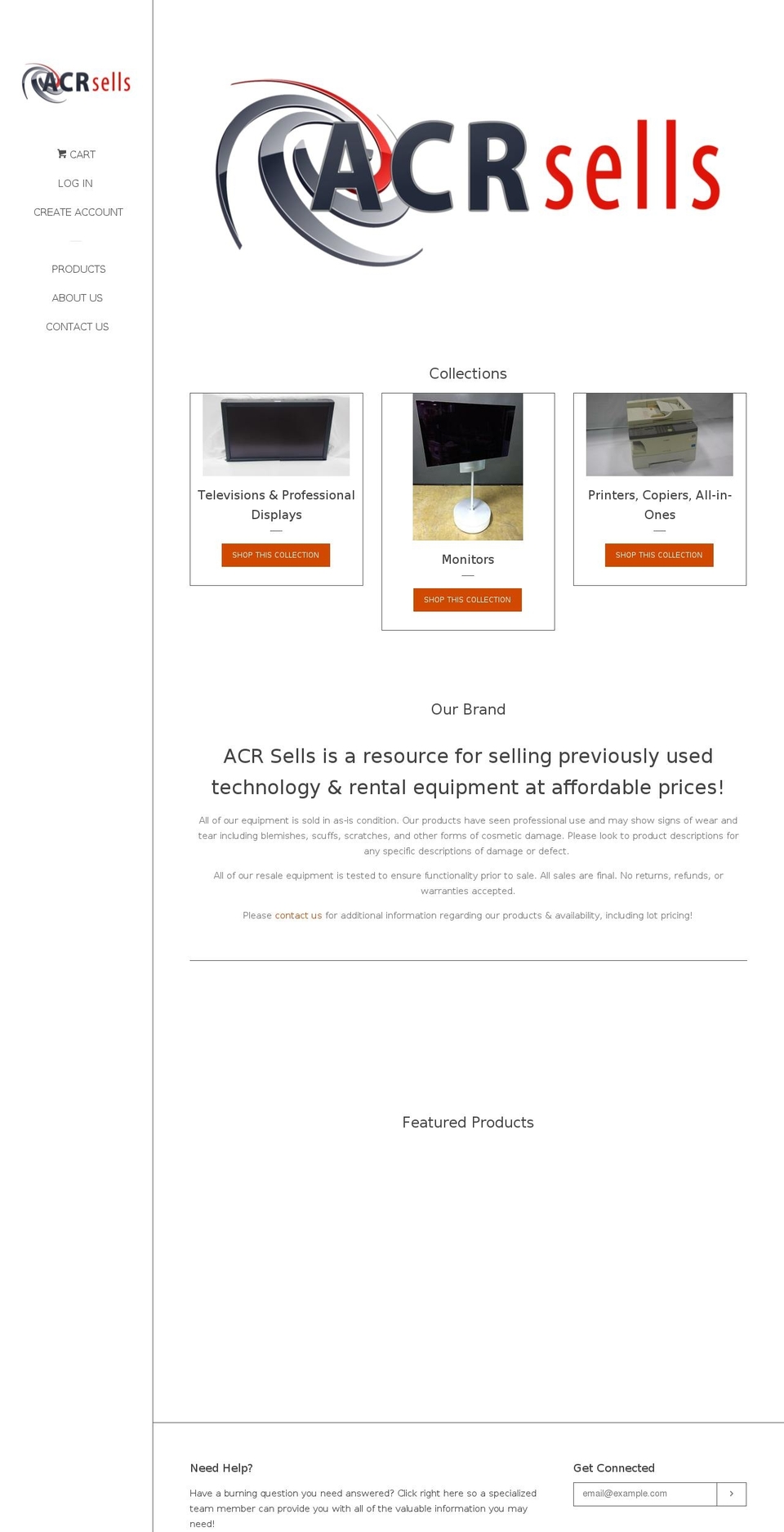 acr-sells.com — Shopify storefront screenshot