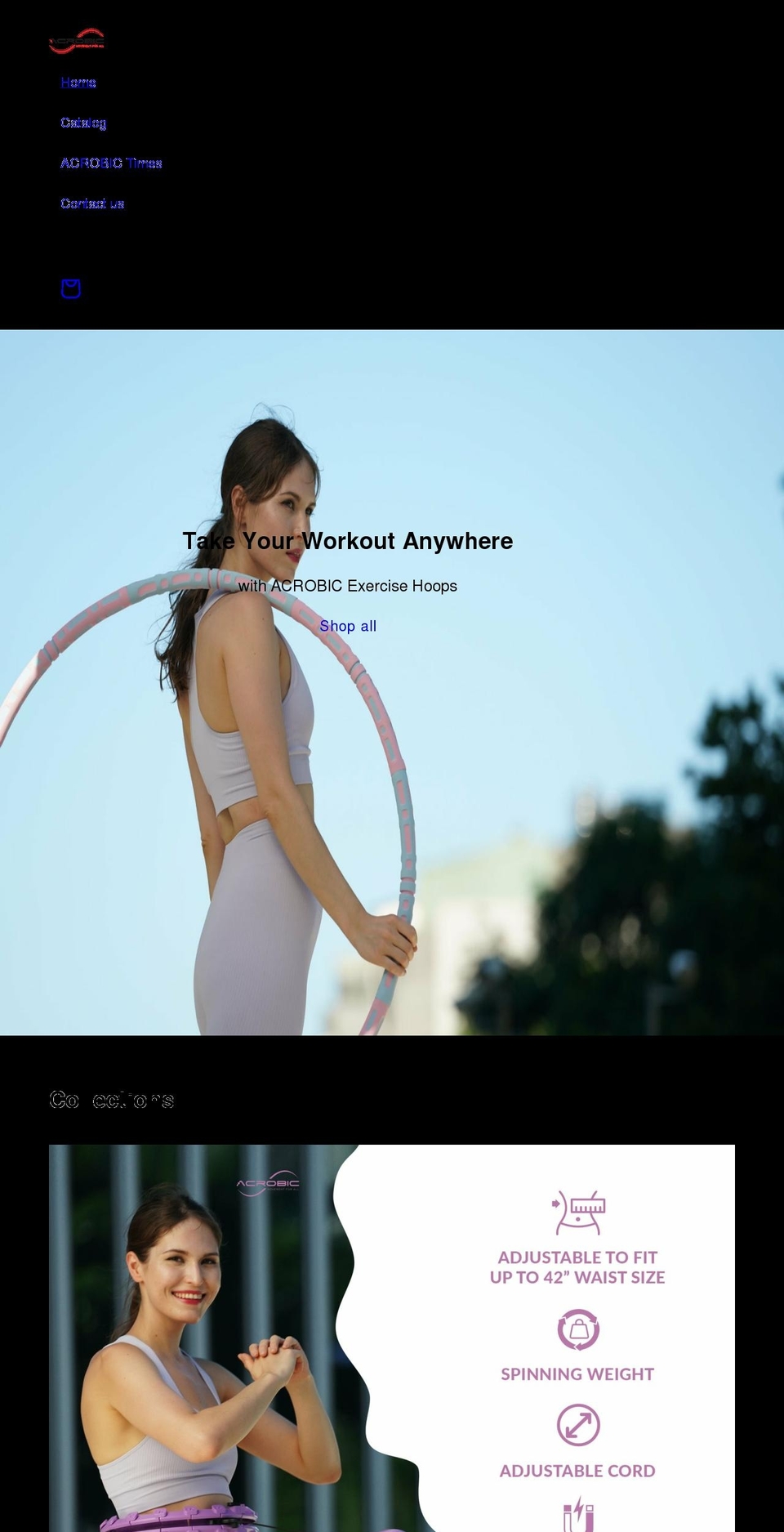 acrobic.com shopify website screenshot