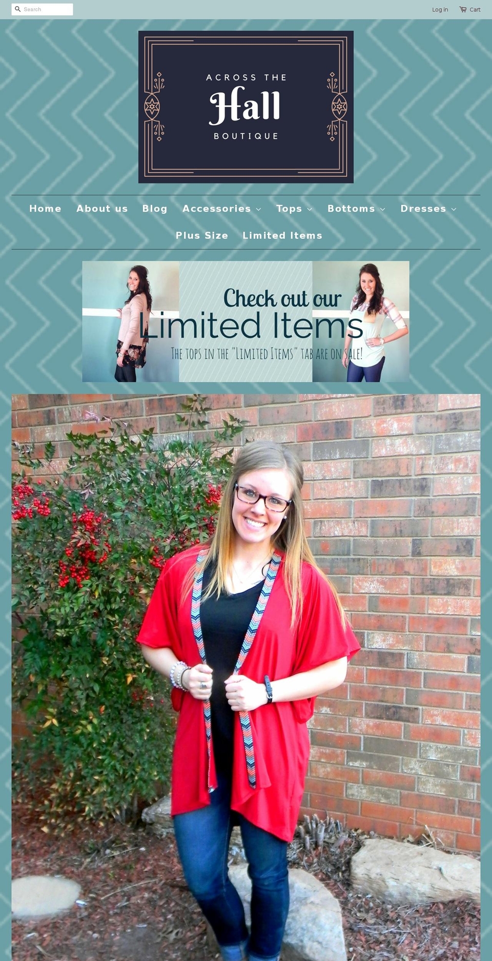 acrossthehallboutique.com — Shopify storefront screenshot