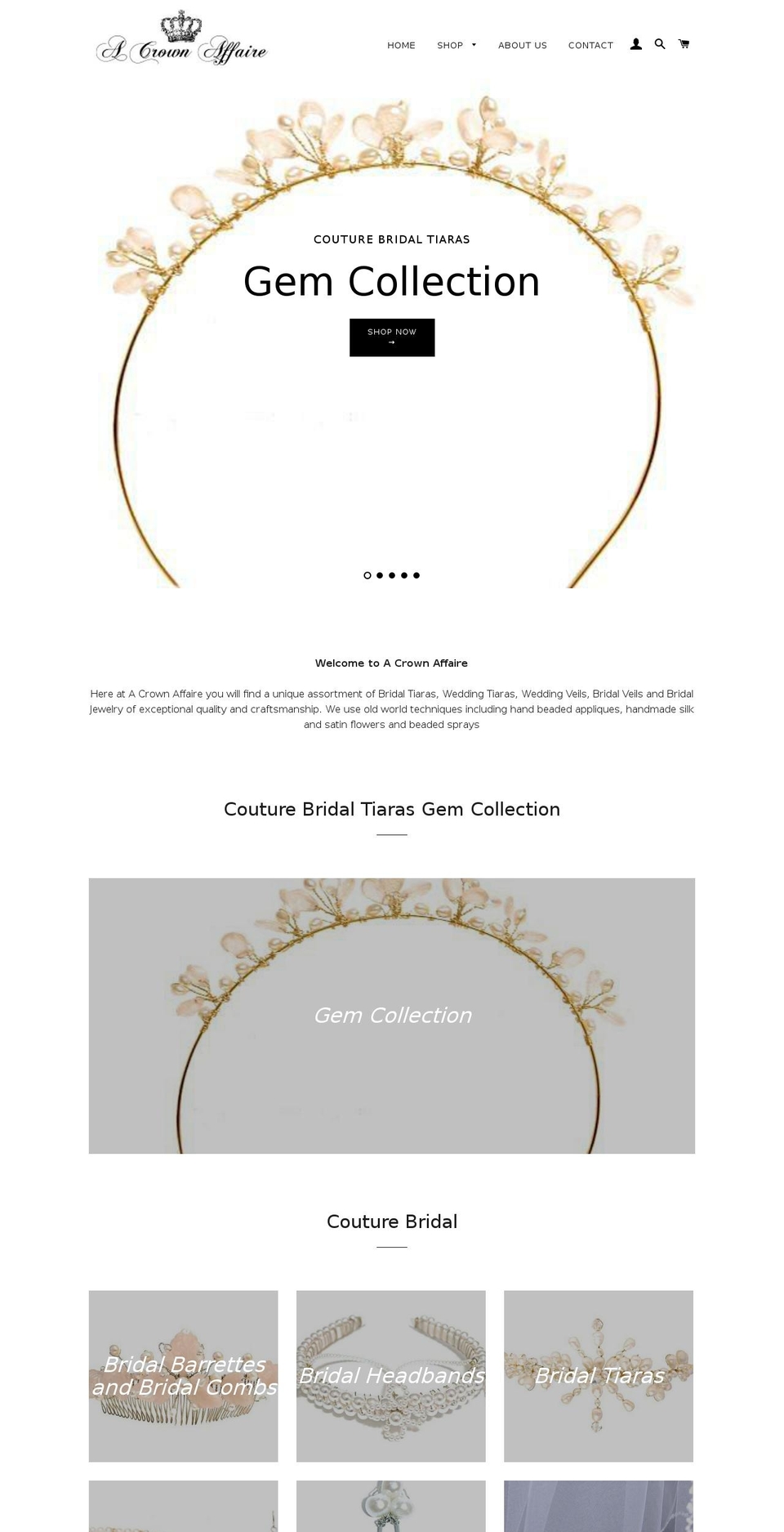 acrownaffaire.net shopify website screenshot