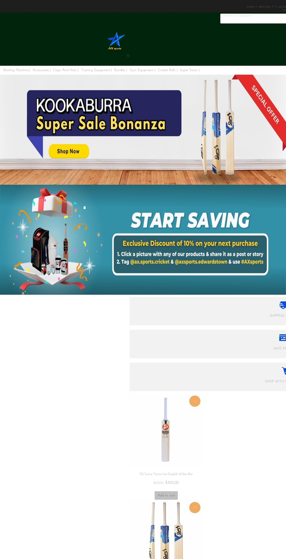 acruxsports.com.au shopify website screenshot