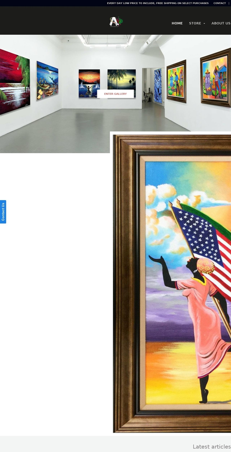 acrylicsoncanvas.com shopify website screenshot