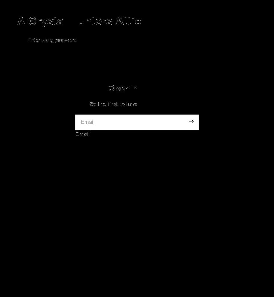 acrystalhuntersattic.com shopify website screenshot