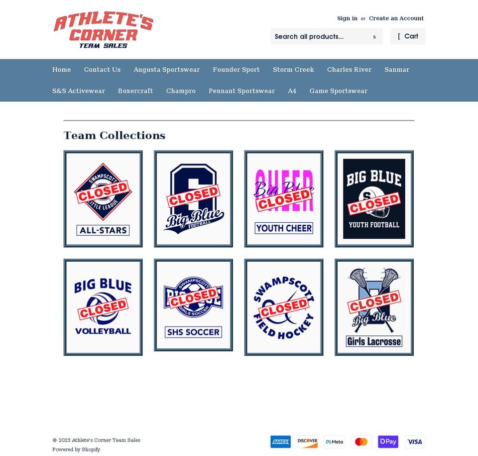 acteamwear.com shopify website screenshot