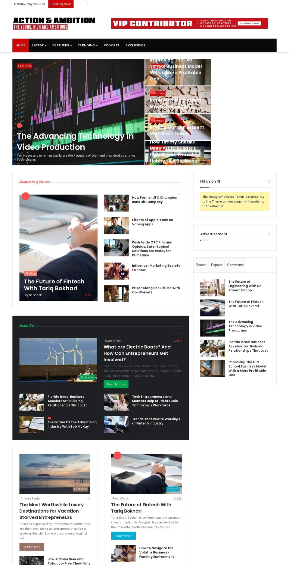 actionambition.com — Shopify storefront screenshot