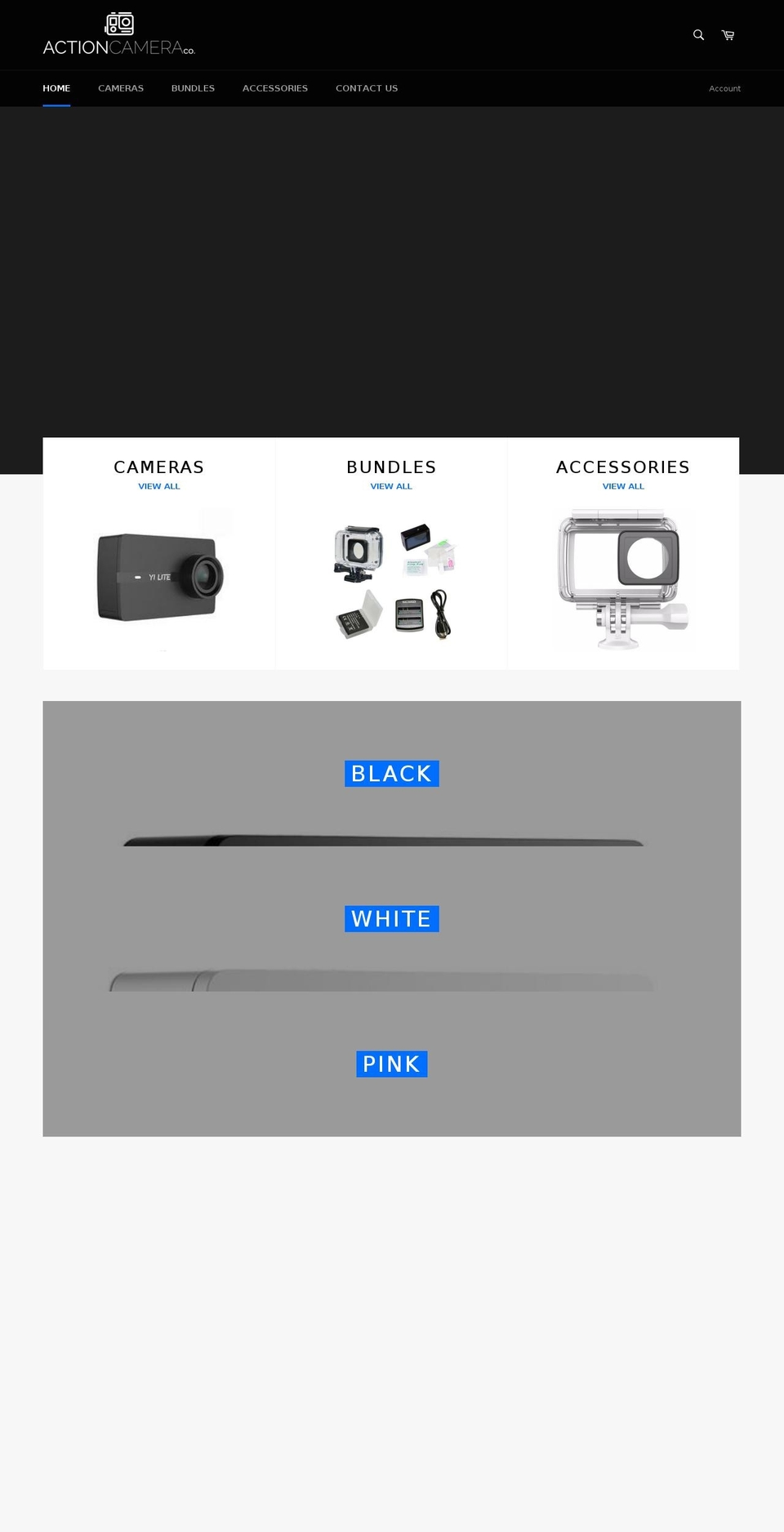 actioncamera.co shopify website screenshot