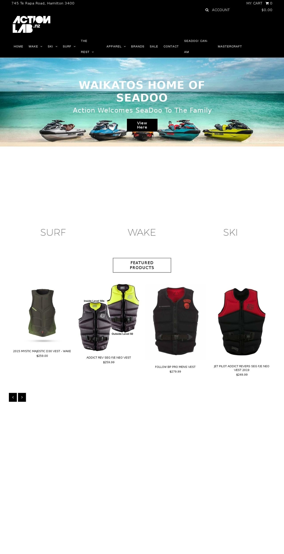 actionlab.nz shopify website screenshot