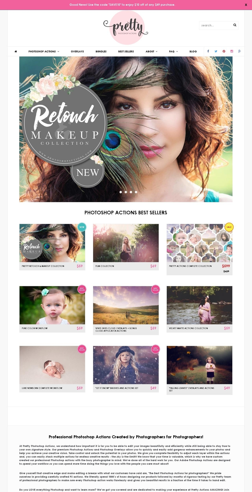 2.3.1 Shopify theme site example actionsforphotoshopstore.com