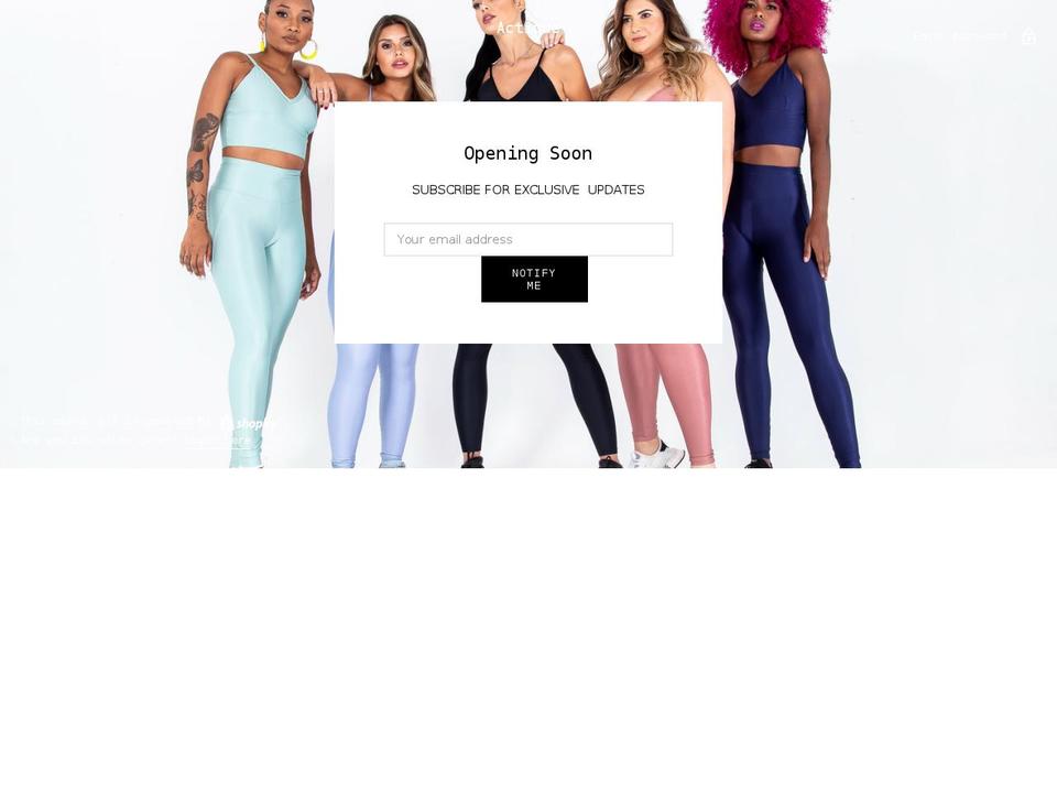 actique.shop shopify website screenshot