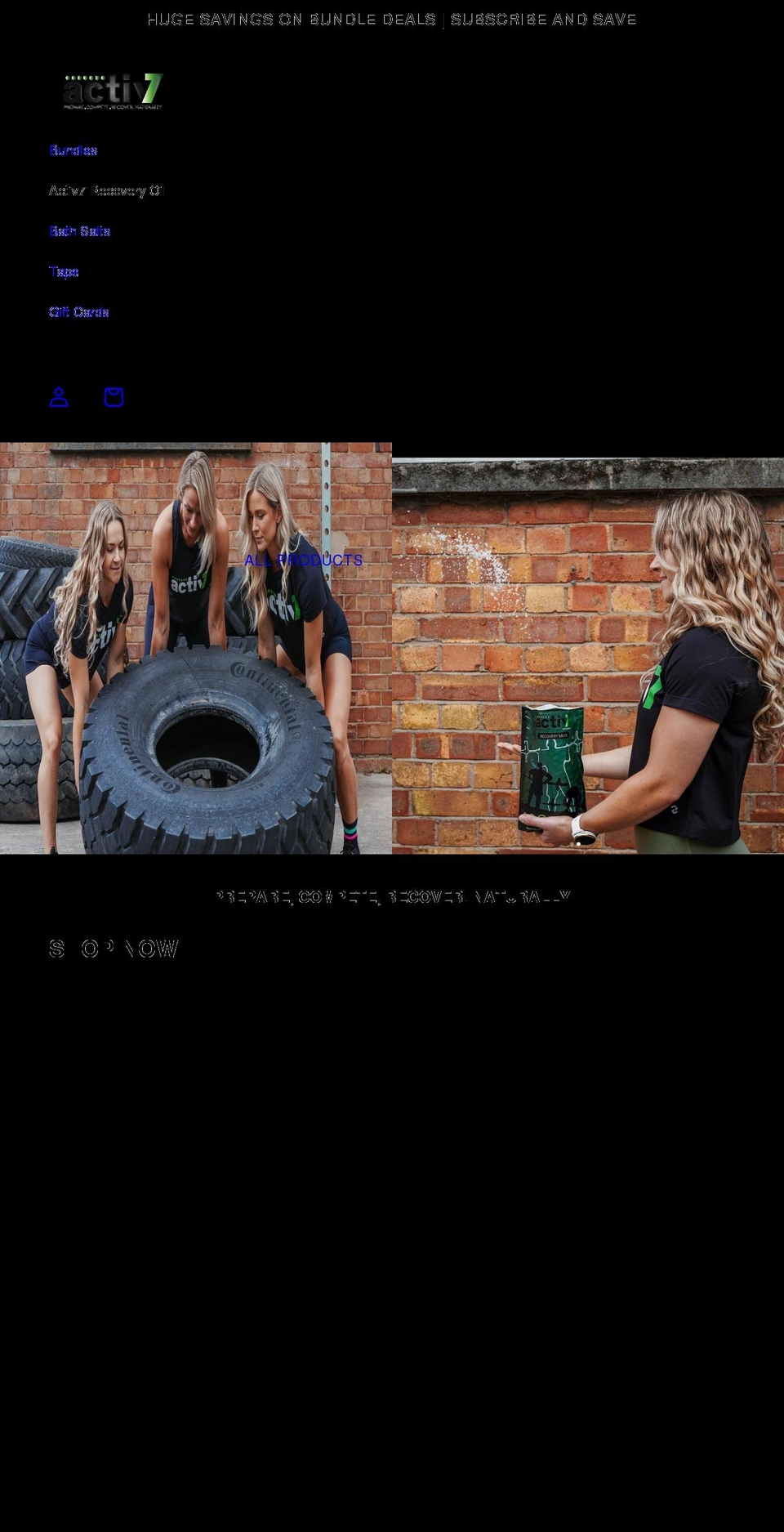 activ7.com shopify website screenshot
