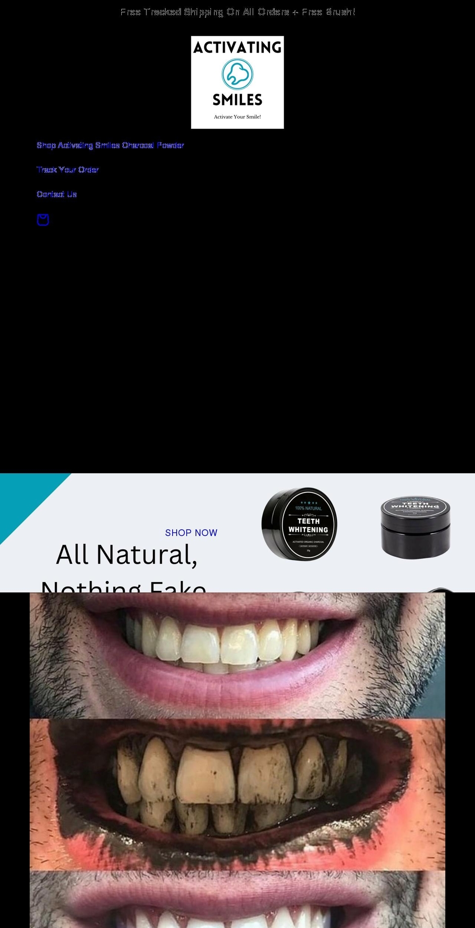activatingsmiles.com — Shopify storefront screenshot