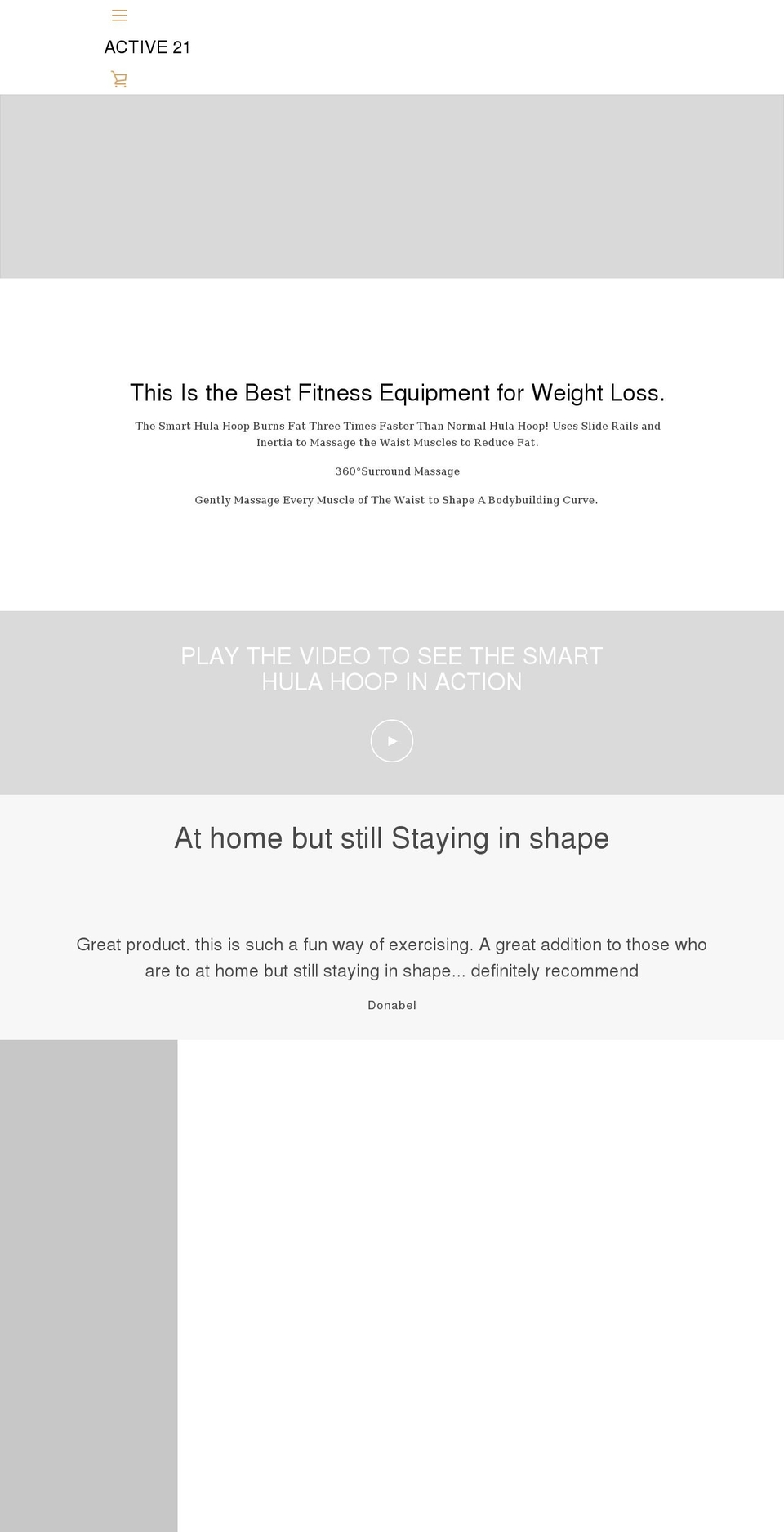 active-21.com shopify website screenshot
